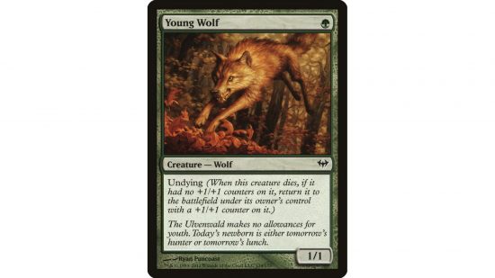 MTG card Young Wolf