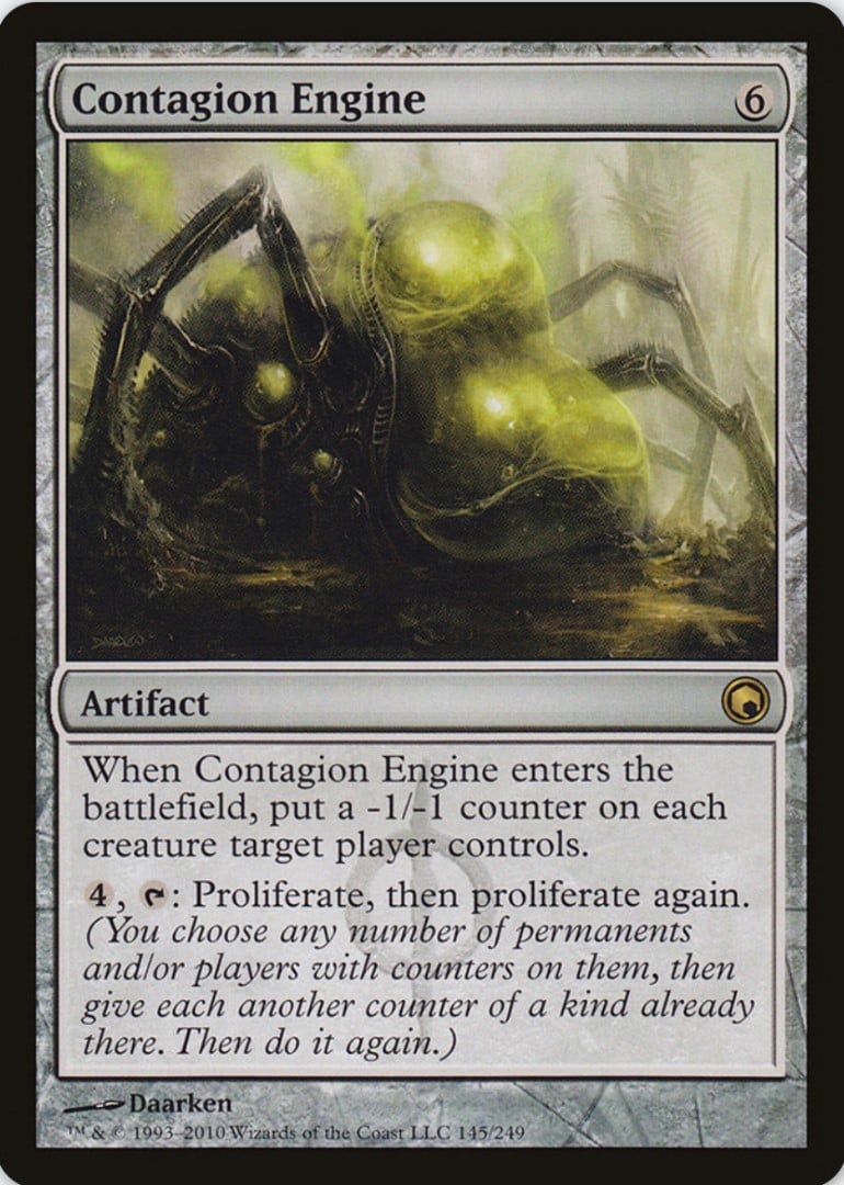 MTG proliferate card, Contagion Engine (image by Wizards of the Coast)