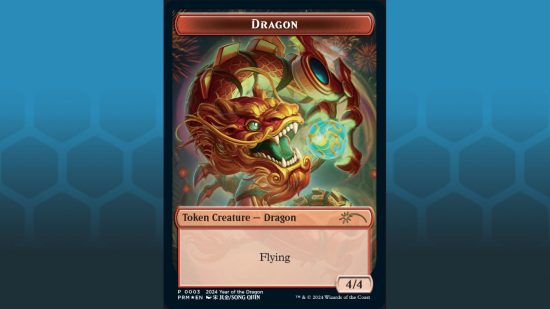 MTG promo dragon token from Wizards of the Coast