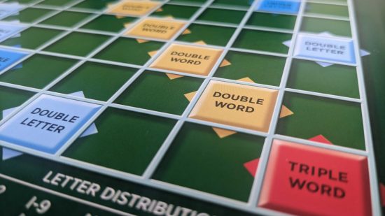 Scrabble rules - photos of bonus squares on a Scrabble board
