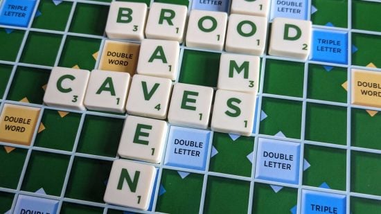 Scrabble rules - photo of several words on a Scrabble board