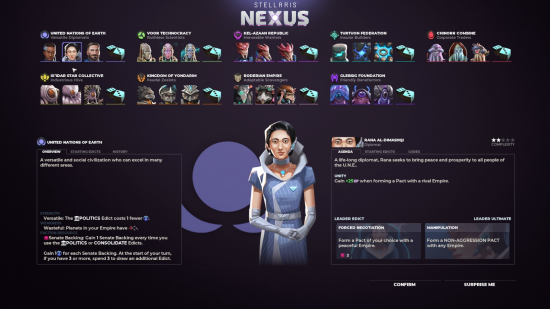 Stellaris Nexus factions
