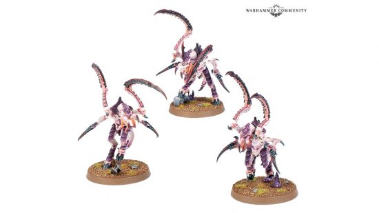 Warhammer 40k Striking Scorpions Kill Team Salvation release date - Games Workshop image showing the new Tyranids Von Ryans Leapers models