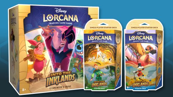 Disney Lorcana photos of Inklands set products