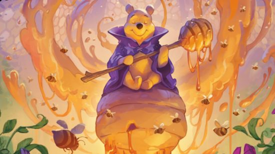 Disney Lorcana rarity - Winnie The Pooh honey wizard