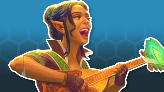 DnD Bard subclasses 5e - Wizards of the Coast art of an elf Bard singing