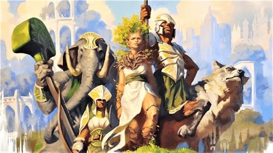 DnD Cleric subclasses 5e - Wizards of the Coast art of a gang of Druidic warriors
