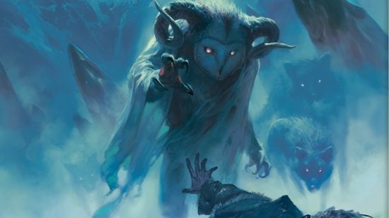 DnD damage types - a owl monster with ice