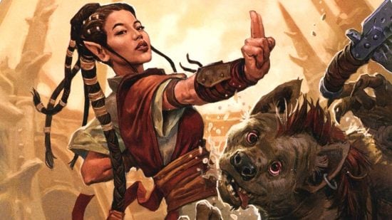 DnD monk subclasses - a monk punching a gnoll