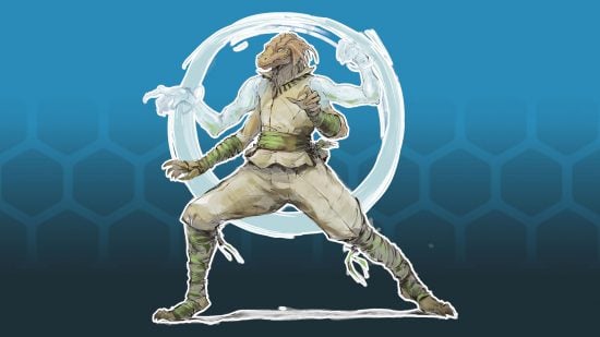 DnD monk subclasses - dragonborn monk with four arms