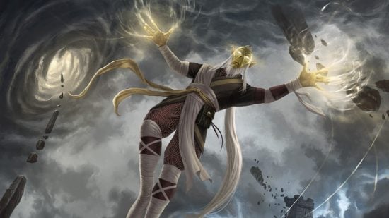 DnD monk subclasses - A githyanki monk with lightning crackling from his fingers.