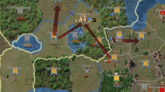 Dominions 6 map showing dog-headed nation