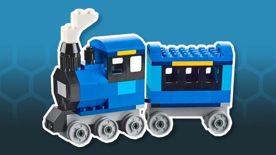 Easy Lego builds - photo of a Lego train from the Creative Brick Box set