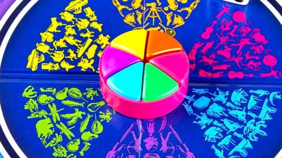How to play Trivial Pursuit - photo of a Trivial Pursuit player piece with all six wedges