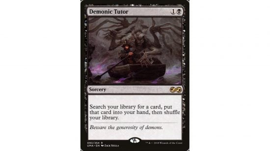 MTG banlist - The Magic: The Gathering card Demonic Tutor