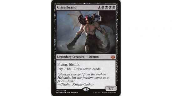 MTG banlist - The Magic: The Gathering card Griselbrand
