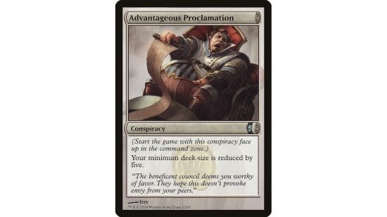 MTG banlist - The Magic: The Gathering card Advantageous Proclomation