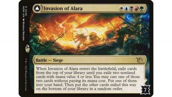 MTG Battle card Invasion of Alara