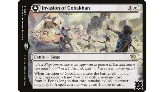 MTG Battle card Invasion of Gobakhan