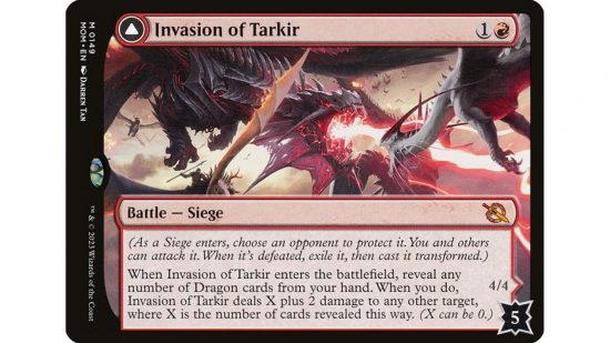 MTG Battle card Invasion of Tarkir