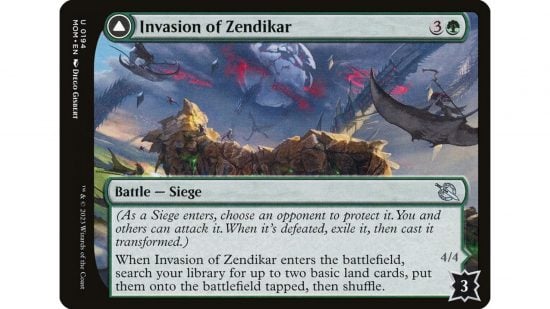 MTG Battle card Invasion of Zendikar