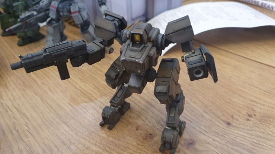 Cyclops mech with convertible legs to wheels from the wargame Eisenfront