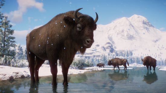 Planet Zoo screenshot of a european bison