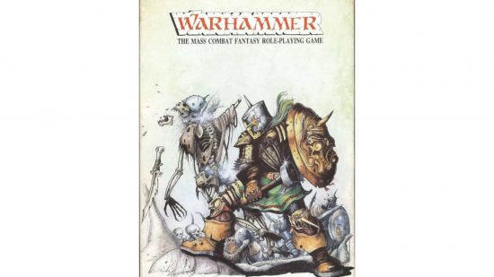 The cover of Warhammer Fantasy battle first edition, co-authored by Bryan Ansell