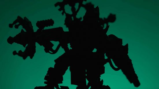 Warhammer Minis 2024 silhouette - Ork big mek