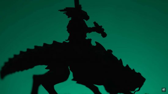 Warhammer Minis 2024 silhouette - Tau Empire Kroot cavalry