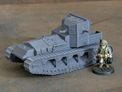 WW1 wargames - a Whippet tank 3D print