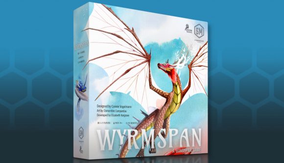 Wyrmspan board games dragon reskin - photo of the box for Wyrmspan