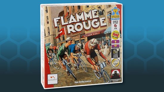 Wyrmspan board games dragon reskin - photo of the box for Flamme Rouge