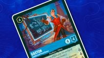 Disney Lorcana card size - Ravensburger TCG card, Gaston, Intellectual Powerhouse