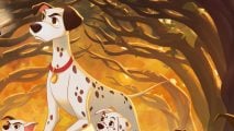 Disney Lorcana artwork showing Pongo the daddy dog from 101 dalmations