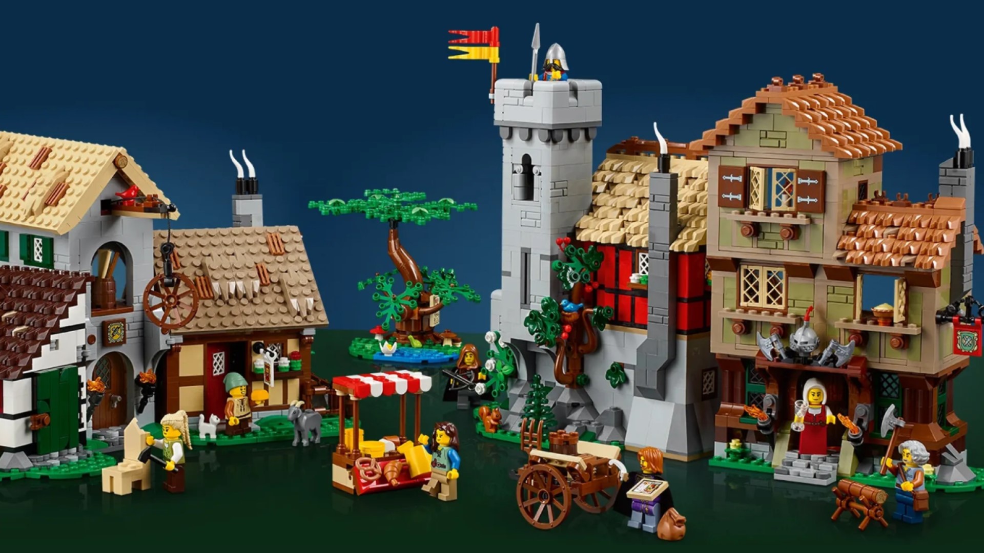 Lego Medieval Town has guards, cheesemakers, and an $80 goat