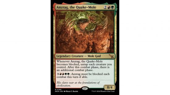 MTG card - Anzrag the Quake-Mole