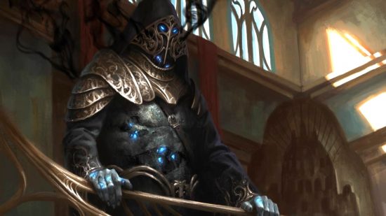 MTG card Gonti Lord of Luxury art showing an aetheborn