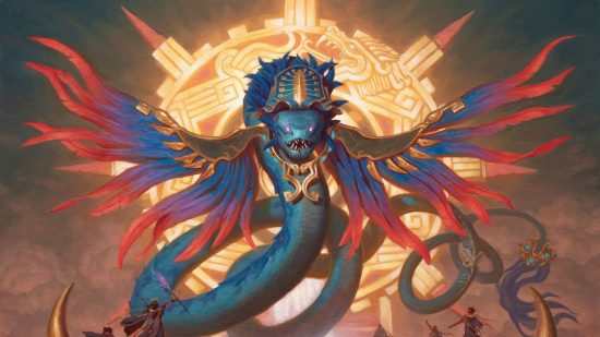 MTG card kingdom - a flying snake monster