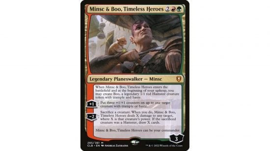 The MTG planeswalker card Minsc and Boo
