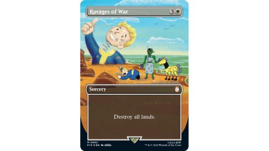 MTG Fallout Ravages of War card
