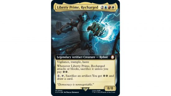 The MTG card Liberty Prime Recharged