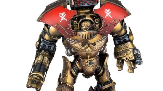 Warhammer 40k Dreadnoughts guide - Games Workshop image showing a Custodes Telemon Dreadnought model