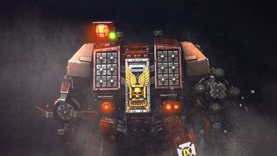Warhammer 40k Dreadnoughts guide - Games Workshop image showing the Dreadnought Davian Thule from Dawn of War 2