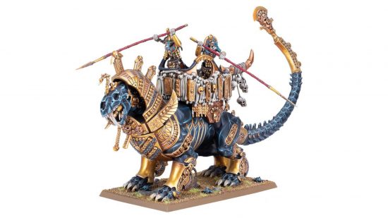 Warhammer Tomb Kings The Old World guide - Games Workshop image showing a Khemrian Warsphinx model
