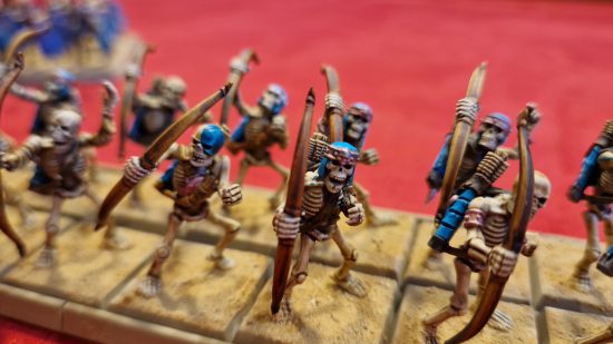 Warhammer Tomb Kings The Old World guide - Wargamer image showing painted skeleton archers models