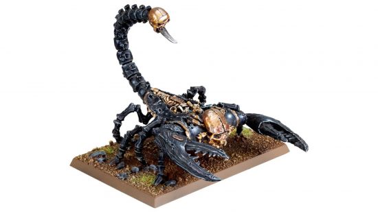 Warhammer Tomb Kings The Old World guide - Games Workshop image showing a Tomb Scorpion model