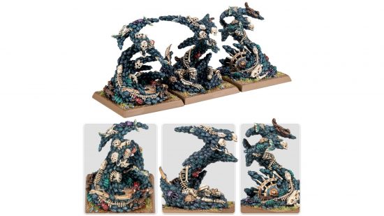 Warhammer Tomb Kings The Old World guide - Games Workshop image showing three Tomb Swarms models