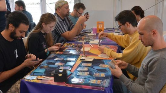 Disney Lorcana - People playing Lorcana in a tournament
