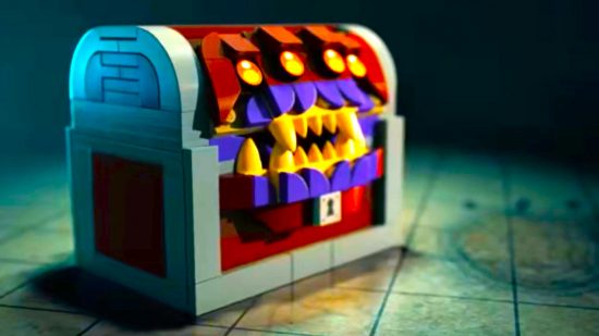 DnD Lego set teaser image of a Lego Mimic